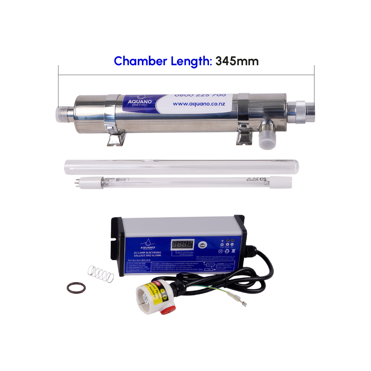 Complete UV System, 16W - Chamber: 345L mm