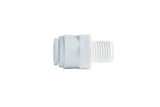 ⅜" Tube to ¼" NPT Male Quick Connect Fitting, 5pk