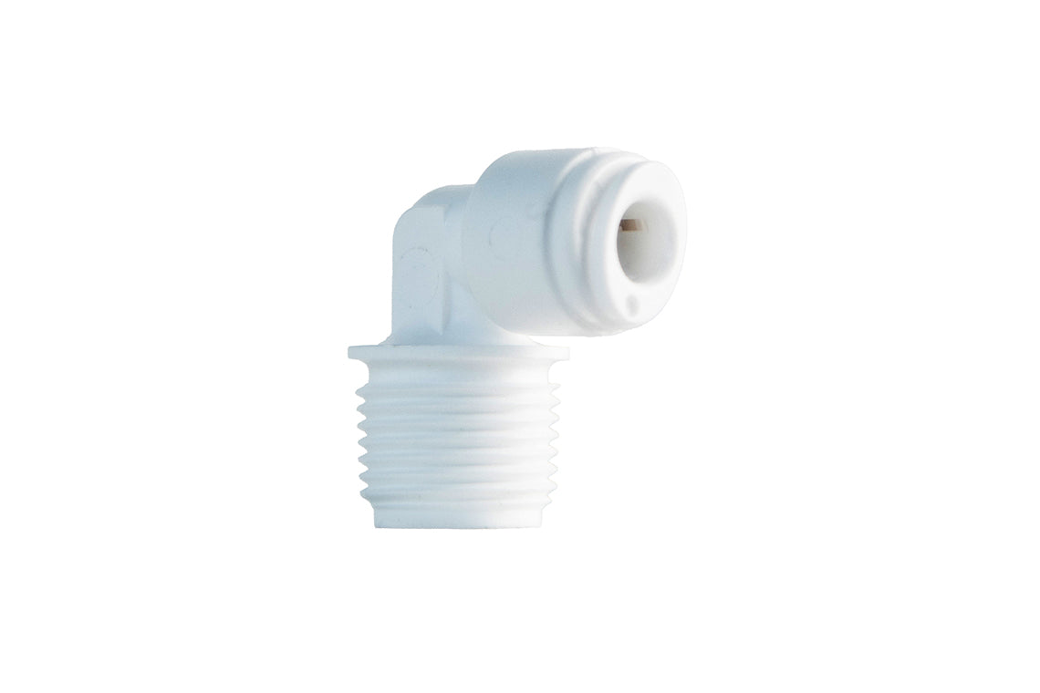 ⅜" Tube to ⅜" NPT Quick Connect Male Elbow, 5pk