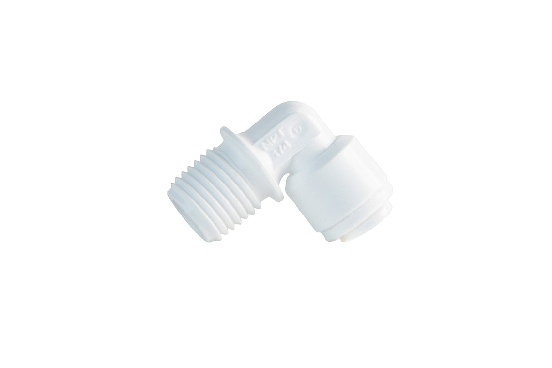 ¼" to ⅜" Tube Quick Connect Male Elbow, 5pk