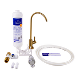Inline Undersink Tap & Filter Kit, Brushed Gold