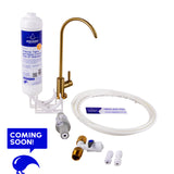 Inline Undersink Tap & Filter Kit, Brushed Gold