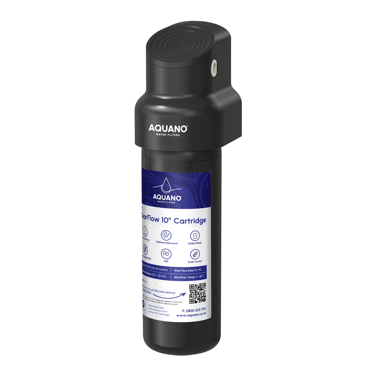 KlearFlow Undersink Sediment Filter Kit, 10", Quick-twist, 1um