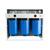 Klearflow - Whole House 10” Jumbo Whole Of House Triple Housing With Pressure Gauge