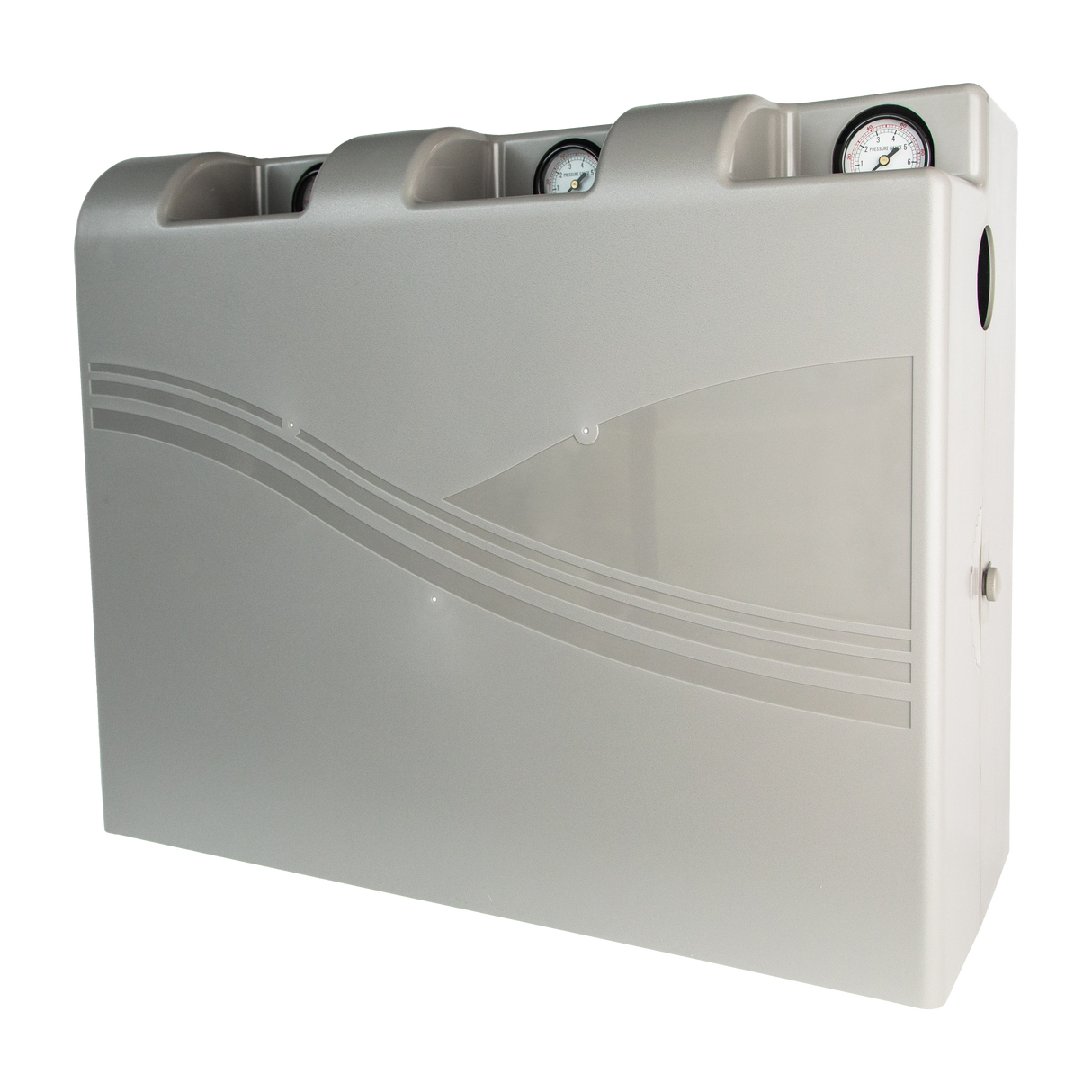 Klearflow - Whole House 10” Jumbo Whole Of House Triple Housing With Pressure Gauge